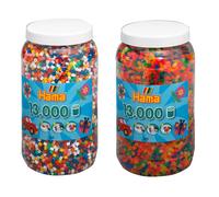 Set de deux pots de perles à repasser (env. 26000) multicolore TU