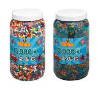 Set de deux pots de perles à repasser (env. 26000) multicolore TU