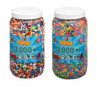 Set de deux pots de perles à repasser (env. 26000) multicolore TU