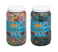 Set de deux pots de perles à repasser (env. 26000) multicolore TU
