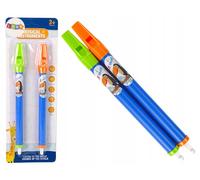 Set de deux sifflets pour enfants animaux bleus