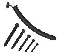 Set de dilatateurs en silicone 5 pièces 5/7/9/11/13 mm - Dilatateurs lisses et creux 55-135 mm pour hommes, accessoire flexible pour massage, stimulation, moments solo et jeux de rôle créatifs