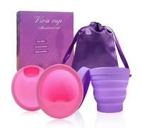 Set de Disque Menstruel S+L, Tasse Pliante, Sacs de Rangement, Manuel d'Utilisation - Réutilisable pour Tous les Courants, Sport et Natation en Toute Sécurité