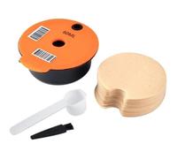 Set de dosettes à café rechargeables capsules de café réutilisables avec filtres papier compatible Tassimo pour café maison