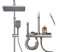 Set de douche, construction en aluminium, geb brushed finish, régulation de la température, 4119