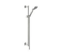 Set de douche KEUCO IXMO 59587210802 finition inox, rosaces carrées, 3 types de jets