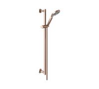 Set de douche KEUCO IXMO 59587290801 or rose brossé, rosaces rondes, 3 types de jets