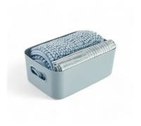 Set de douche - TODAY - UTILITY - Panier, tapis, rideau - Blue
