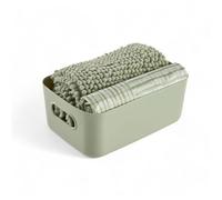 Set de douche - TODAY - UTILITY - Panier, tapis, rideau - Green
