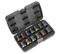 Set De Douilles À Impact Lock-On Sealey 1/2"Sq Drive 13Pc 6Pt Métrique AK56160M
