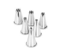 Set de douilles en acier inoxydable, Acier inoxydable, métallique, 6-teilig
