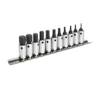 Sealey Jeu de douilles hexagonales AK62251 – 11 pièces 1/4" carré métrique (0,6 cm)