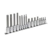 Set De Douilles Hexagonales Sealey 16 Pièces 1/4" Et 3/8" Carré Drive AK6219