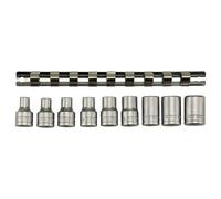 Set de douilles sur rail 1/2'' 10 pcs Teng Tools M1210