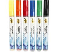 Set De Feutres Aquarelle - Couleurs Assorties - 6 Pcs