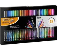 Set de feutres BIC Intensity à pointe fine et moyenne - Diverses couleurs, boîte cadeau