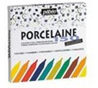 Pébéo Marqueurs Porcelaine 150 – Pointe ogive 1,2 mm – Lot de 9