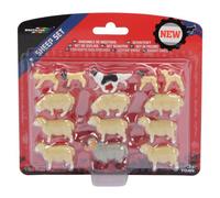 BRI43282 - 13 moutons + chien - Britains - 1/32