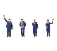SET de figurines H0 avec effet sonore personnel ferroviaire et sifflet de création Faller 180237 G