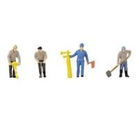 SET de figurines H0 avec mini-effet sonore pour les ouvriers de voie et les trémolo Faller 180238 G