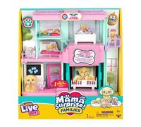 Little Live Pets Set de Jeu Mama Surprise Families Clinique pour bébés, Découvre 3 bébés Retrievers, Set de Jeu Double Face (27,8 cm × 23,8 cm), Nourris, Lave et Joue, Cadeau Amusant pour Les Enfants