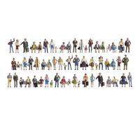Noch Set de figurines 37070 – Échelle N, peintes, debout et assises – 1 set