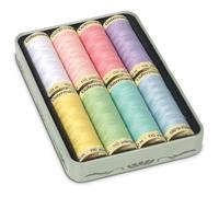 Set de fils à coudre - GÜTERMANN - Couleurs pastel - 8 bobines - 100% polyester - 100 m par bobine