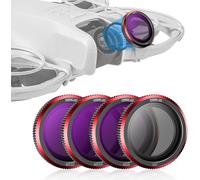 Set De Filtres Nd Et Uv, 4 Packs De Filtres Nd8 Nd16 Nd32 Uv Compatibles Pour Dji Neo one Accessoires, Filtre Nd Pour Objectif De Caméra À Densité Neutre, Ca e Aluminium Ultra-M[Hero1064]