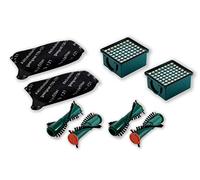 Set de filtres pour aspirateur Vorwerk Kobold VK 130/131 SC 8 pièces : 2 Filtre Micro Hygiénique + 2 Filtre à charbon actif + 4 Brosses rondes et 340, EB 350/351 (2 paires) de evendix®