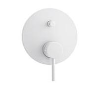 Set de finition Herzbach Deep White 23.220035.1.07 mitigeur de bain, encastré, blanc mat