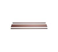 Set De Finition Pour Brise-Vue En Wpc Sarthe, Profil De Finition Brise-Vent 180cm, Brun Marron