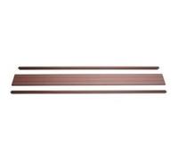Set de finition pour brise-vue en WPC Sarthe, profil de finition 180cm, brun