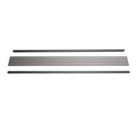 Set De Finition Pour Brise-Vue En Wpc Sarthe, Profil De Finition Brise-Vent 180cm, Gris Gris