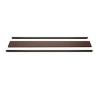 Mendler Set de finition pour brise-vue WPC Sarthe – profil de finition, poteaux 180 cm Brun