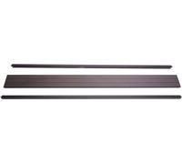 Set De Finition Pour Brise-Vue En Wpc Sarthe, Profil De Finition Brise-Vent, 180cm, Anthracite Gris