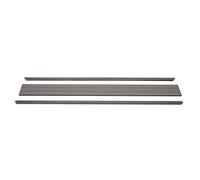 Set De Finition Pour Brise-Vue Wpc Sarthe, Profil De Finition Brise-Vent, Poteaux Wpc 180cm, Gris Gris
