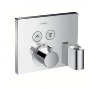 Set de finition pour mitigeur thermostatique ShowerSelect E encastré avec 2 fonctions, fixfit et porter (15765000)