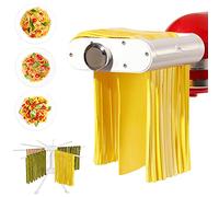 Set de fixation 3 en 1 pour rouleau et découpeuses KitchenAid - Pour mixeurs - Comprend un rouleau de feuilles de pâtes, des spaghettis, des coupe-fettuccine, des accessoires