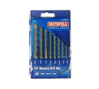 Set De Forets Maçonniques Faithfull Standard, 8 Pièces 4-10mm FAIMDSET8