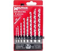 Set de forets professionnels en widia Wolfpack, 8 pièces.
