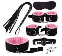 Set De Formation De Force en Nylon Rose De Sept PièCes, éQuipement d'exercice, Accessoires Pilates Apportent du Plaisir sans Fin à La Vie, Cadeau De Couple