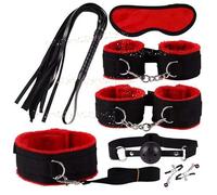 Set De Formation De Force en Nylon Rouge De Sept PièCes, éQuipement d'exercice, Accessoires Pilates Apportent du Plaisir sans Fin à La Vie, Cadeau De Couple