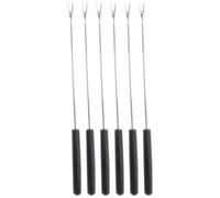Table&cook Set de 6 fourchettes à fondue bourguignonne 23 cm Noir