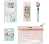 Grupo Erik - Set papeterie Pusheen Foodie - Stylo 10 couleurs, 5 blocs adhésifs, trousse