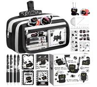 Set de Fournitures Scolaires Mignon Trousse Multi- Chat Noir