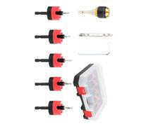 Set de fraises coniques, lot de 7 fraises coniques | profondeur réglable hexagonal 6 mm avec dispositif de retenue pour travaux sur meubles et électriques