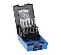 Set de fraises sur tige 81 D. de la tige 6 mm 10 pièces HSS engrènement 3 boîte en plastique incassable PFERD