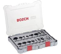 SET de fraises, tige de 1/4 pouce, 15 pièces Bosch Professional 2607017473