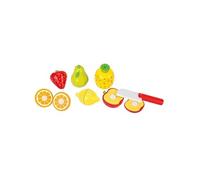 Gollnest & Kiesel Set de fruits à découper en bois avec scratch – Lot de 6