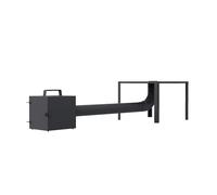 Set de fumage Foyer Tubes Coudes Four de fumage Set Supports pour fumoir 7533